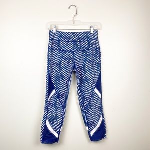 Zella Striped Cropped Leggings
